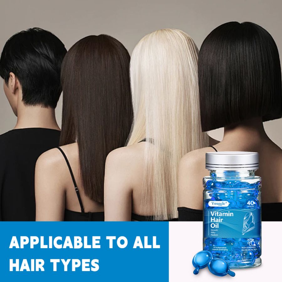 Vitamin Hair Oil Capsules – Shine & Care Hair Treatment