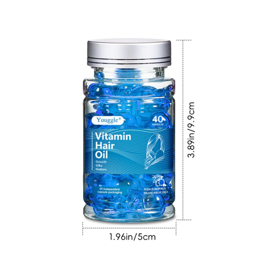 Vitamin Hair Oil Capsules – Shine & Care Hair Treatment