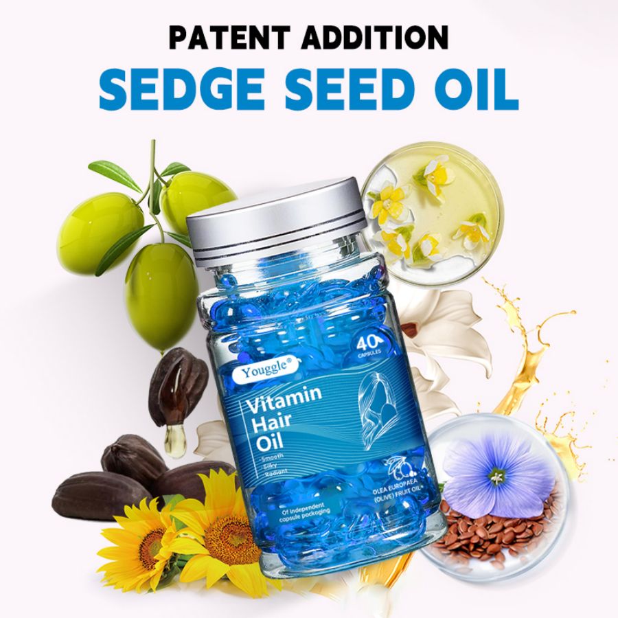 Vitamin Hair Oil Capsules – Shine & Care Hair Treatment