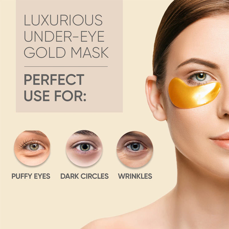 Premium 24K Gold Eye Masks – Reduce Dark Circles, Puffiness & Fine Lines